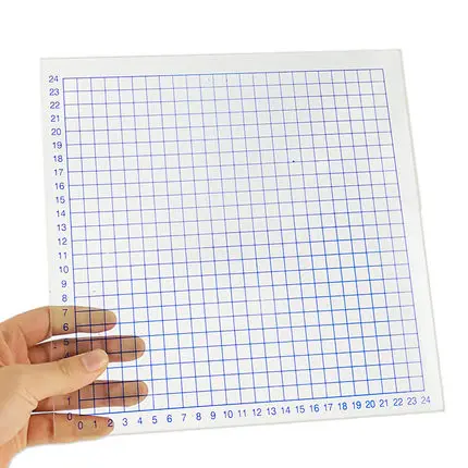 Площадь измерительного прибора 1 см прозрачная маленькая квадратная школьная