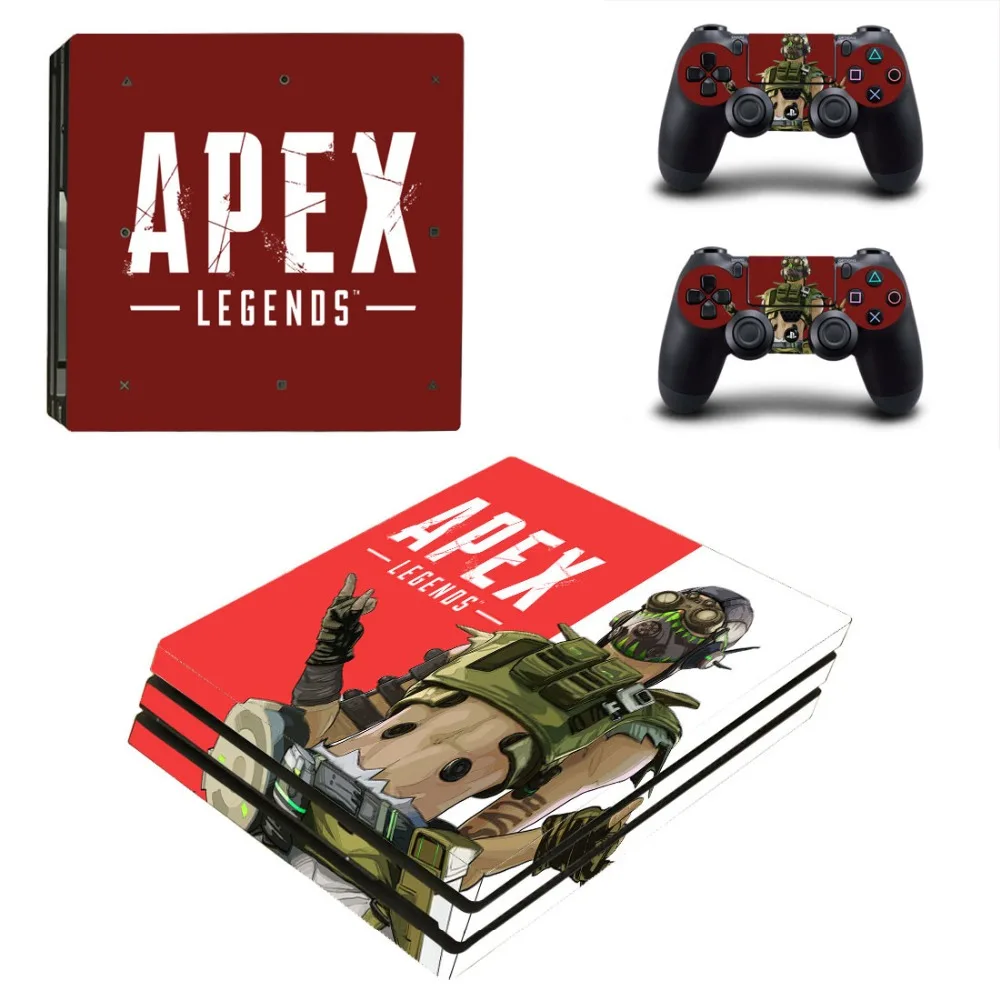 APEX легенды PS4 Pro переводная картинка наклейка для Sony PlayStation 4 консоли и 2 контроллер