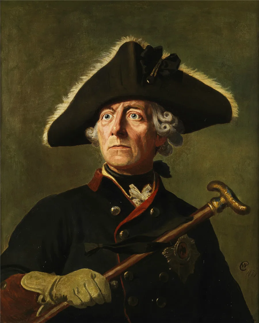 Холщовая картина Frederick The Great Wilhelm Camphausen для гостиной домашний декор современная