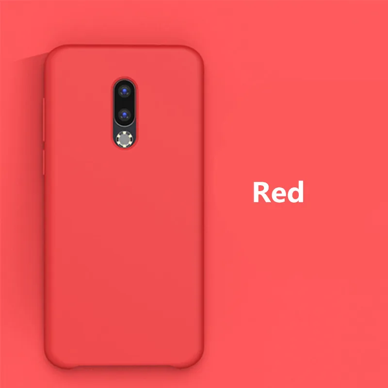 Для Meizu 16 чехол 16X XS 16th X8 16s Plus чехол жидкий силиконовый мягкий ТПУ противоударный чехол для Meizu 16x чехол Coque Capa - Цвет: Red