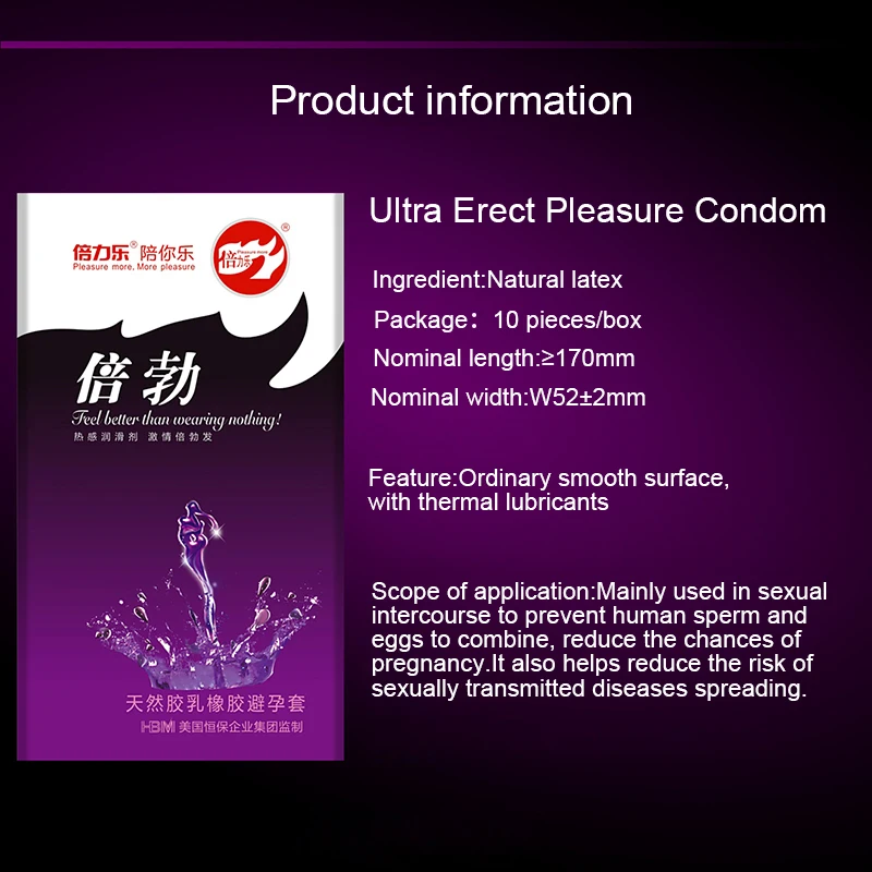 10PCs 52mm Thermal Lubricant Condom Male Erection Last Delay Binding Sperm Reservoir Tense Condoms for Men Sex Toys Couples | Красота и
