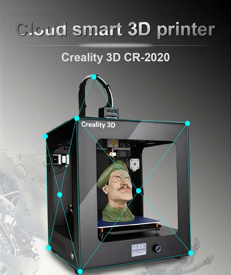 CREALITY 3d принтер, высокая точность, CR-, промышленный, полностью металлический, собранный, размер 3D печати 200*200*200 мм, Monit печать