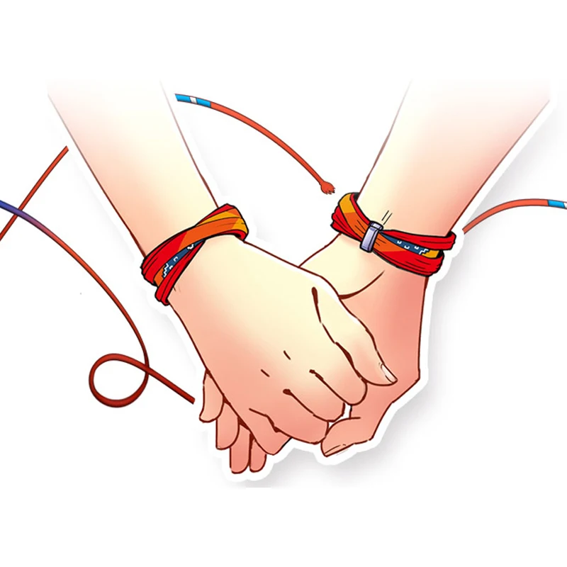 

Anime Your Name Bracelets Japan Movie Handma Long Red Bangles For Women Men Lovers Boyfriend Girlfriend Gift Multi-function
