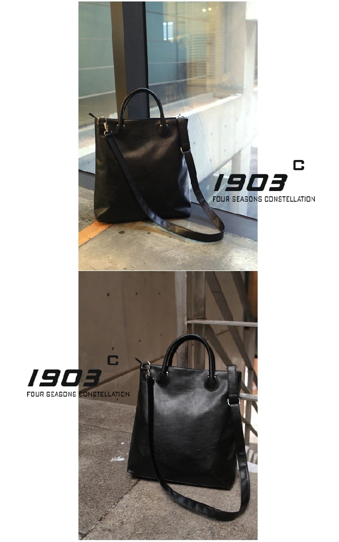 Лидер продаж мужская сумка X-Online Мужская модная большая сумка-тоут простая черная