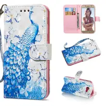 Кожаный чехол для Samsung Galaxy A5 2017 5 2 дюймов откидная крышка 3D