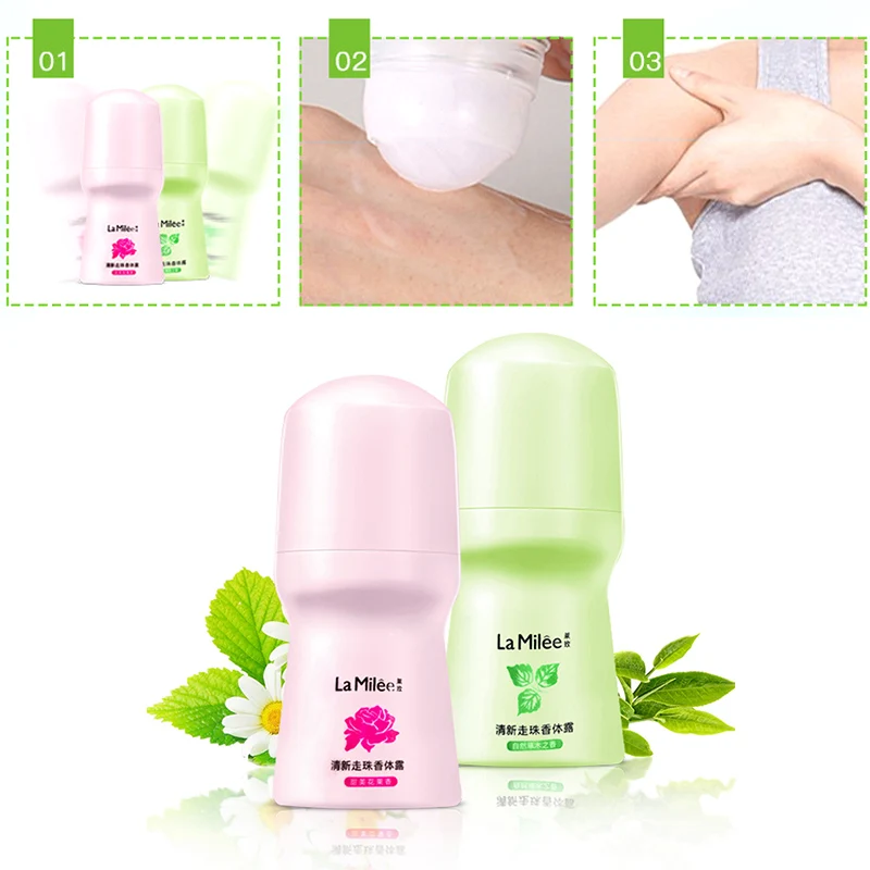 

Fresh Ball Body Antiperspirants Underarm Deodorant Roll on Bottle Women Fragrance MH88