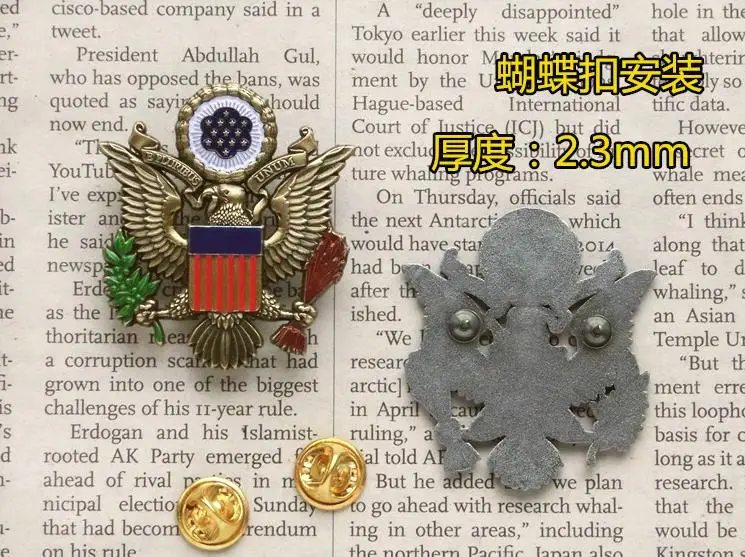 Роскошный знак в виде флага США орла мотоцикла клуба брошки для байкеров одежда