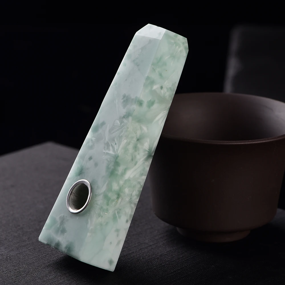 Runyangshi Crystal Smoking Pipe Strainer Quartz Stone Snowflake Healing Wand 1 Pc Smoke High Quality PX11 | Дом и сад