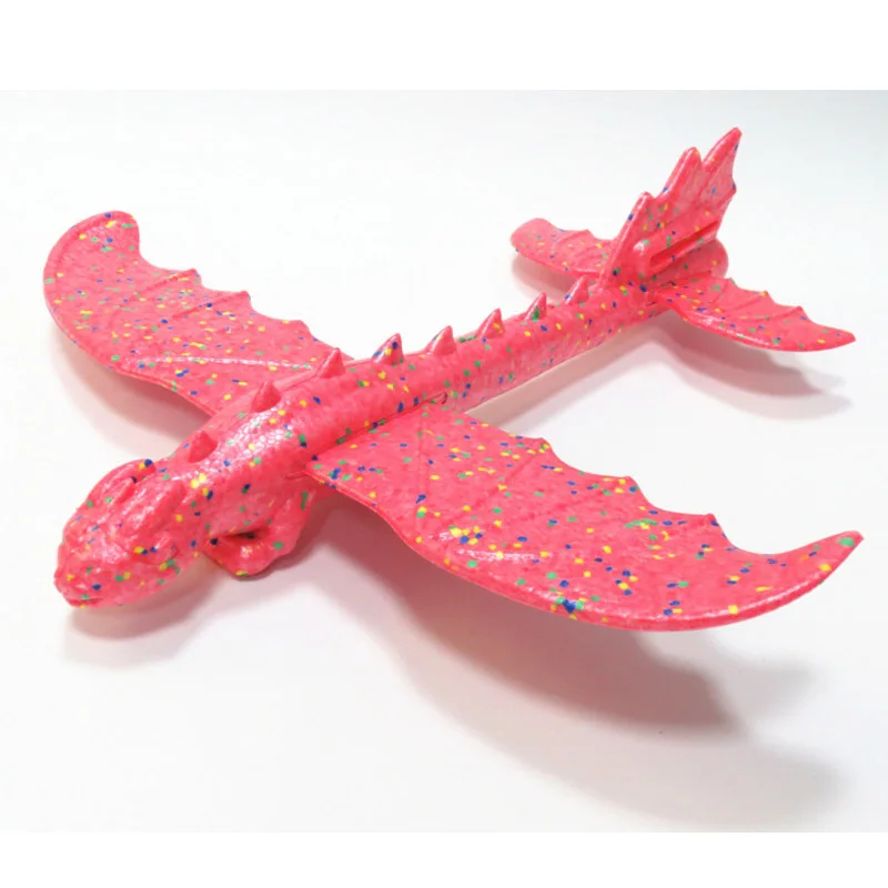 Красный 48 см детские игрушки «сделай сам» ручной бросок тренировочный Дракон Пена модель аэроплана Как приручить дракона летящий самолет Toys самолет игрушки для детей - Цвет: Красный