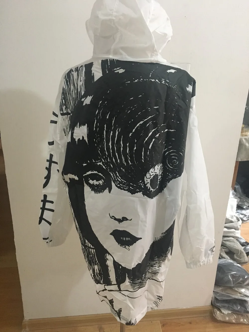 Длинное непромокаемое пальто в стиле панк с защитой от солнца ветровка размера