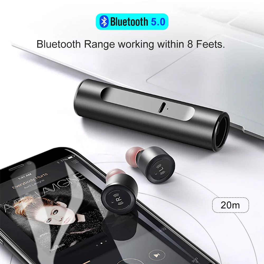 DOOLNNG S5 Bluetooth 5 0 TWS наушники мини невидимые стерео с микрофоном Беспроводные