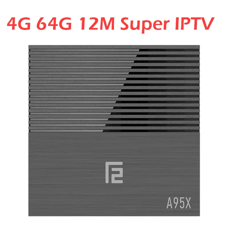 4G 64G 12M Super A95X F2 ТВ-бокс Android 9,0 4 Гб ОЗУ 32 ГБ/64 Гб ПЗУ 4K UHD Albania Германия французский Турция Великобритания оплатить ТВ взрослый канал смарт-ТВ коробка - Цвет: 4G 64G 12M Super