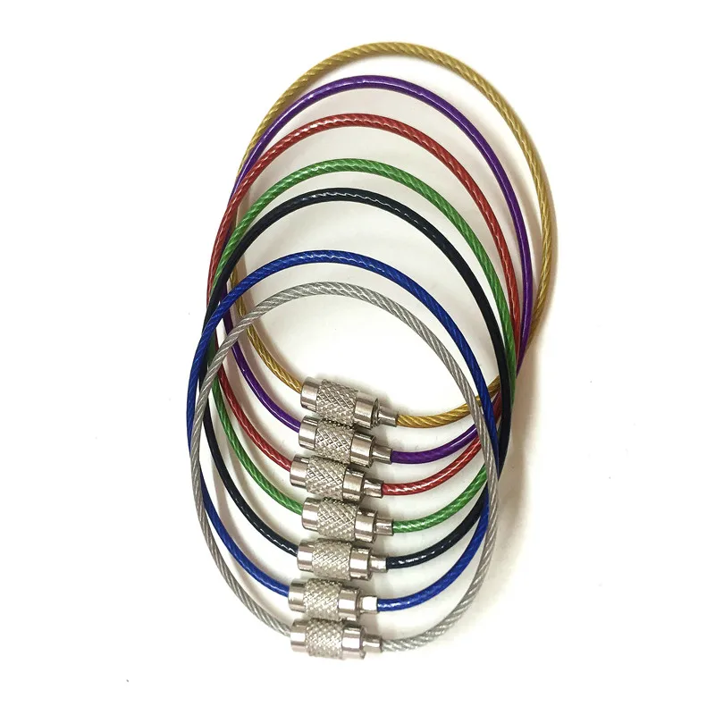 Брелок для ключей из нержавеющей стали мужчин и женщин 70 шт./лот 7 различных