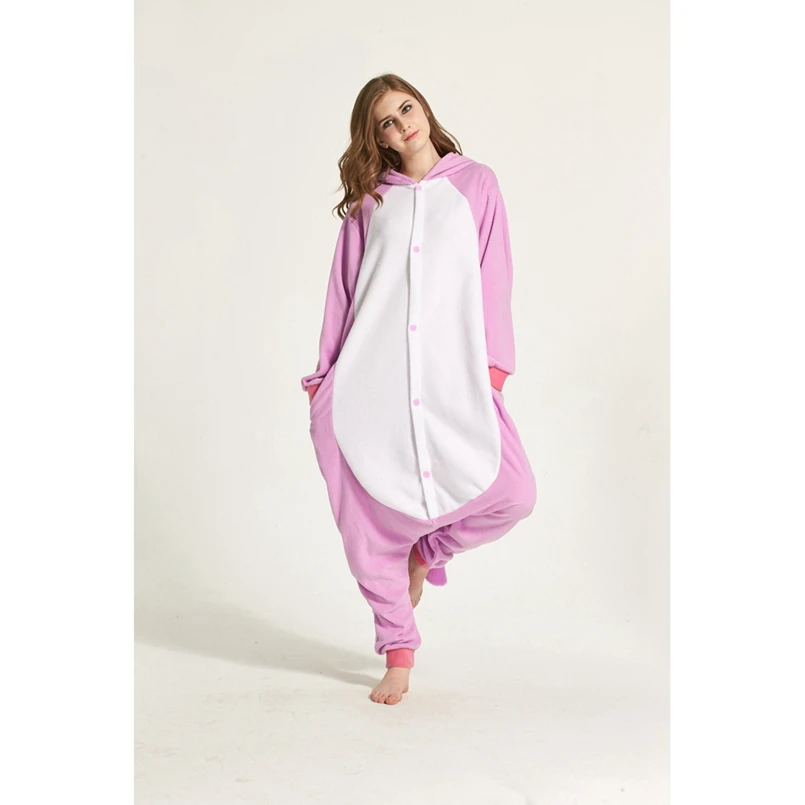 Фиолетовый единорог Пегас Пижама для животных Onesie Толстовка взрослых женщин и