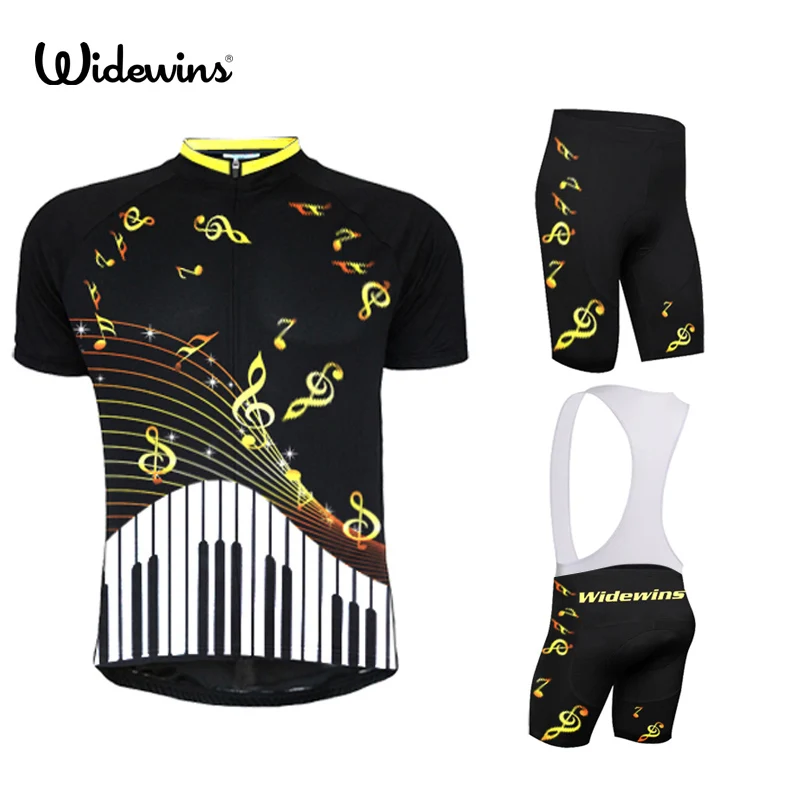 

Team Music Pro Cycling Jersey Short Sleeve Piano Cycling clothing Breathable Mountain Bike Clothes Quick Dry Bicycle Sets Clothi