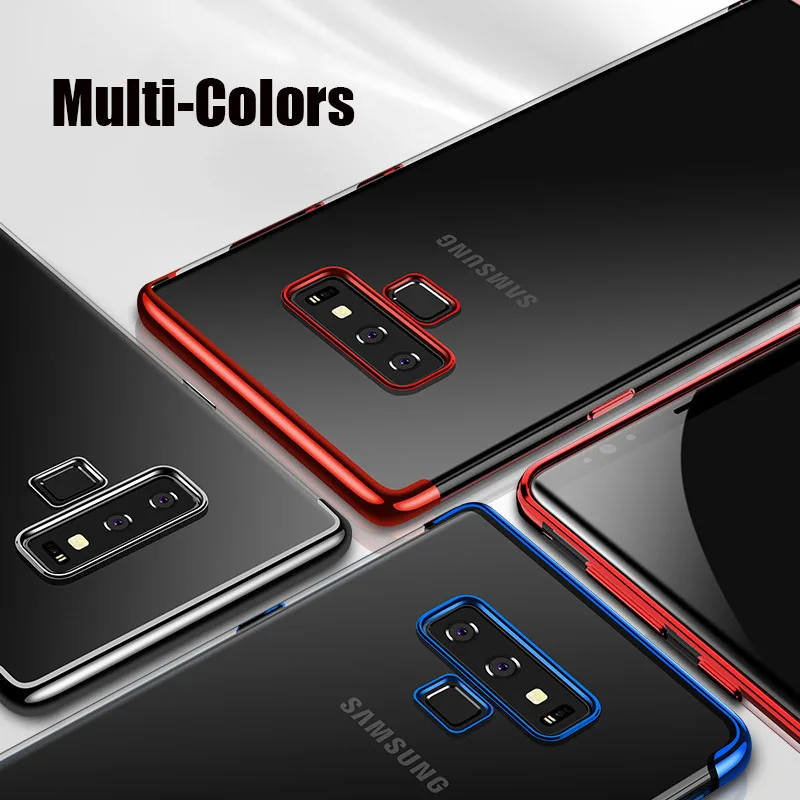 Чехол MAKAVO для Samsung Galaxy Note 9 роскошные прозрачные чехлы телефонов S9 Plus A6 A8 2018 |