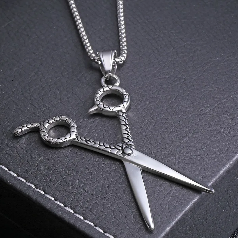 Мужские и женские Парикмахерские ножницы RIR из нержавеющей стали Панк ожерелья с