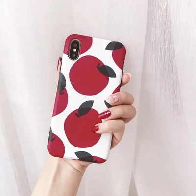 Korea ins style retro fruit phone shell female models 7/8p silicone for iPhonex/6splus | Мобильные телефоны и аксессуары