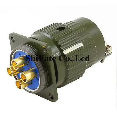 

4-контактный штекер авиационный круглый разъем, армейская зеленая фотография