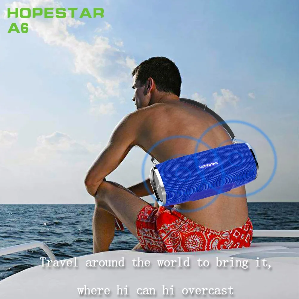 HOPESTAR A6 Bluetooth динамик Портативный беспроводной громкий динамик звуковая система 3D стерео Открытый водонепроницаемый большой мощности 35 Вт Музыка Xtreme