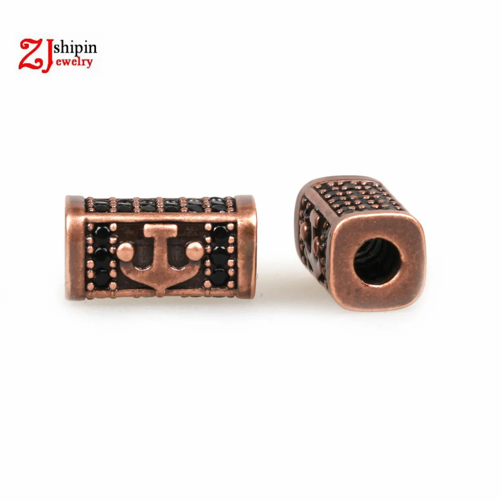 Fashion retro black CZ beads spacer connector braided bracelet necklace DIY jewelry making accessories wholesale | Украшения и