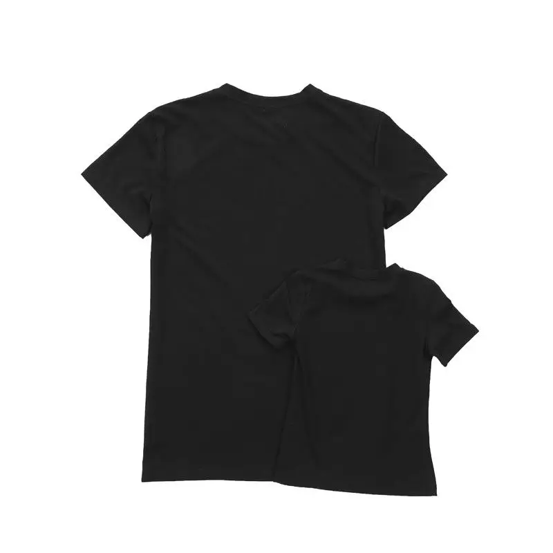2018 Mini Mama T-shirt Toddler Baby Kids Matching Shirt Family Clothes Black Summer Casual Tops Blouse | Мать и ребенок