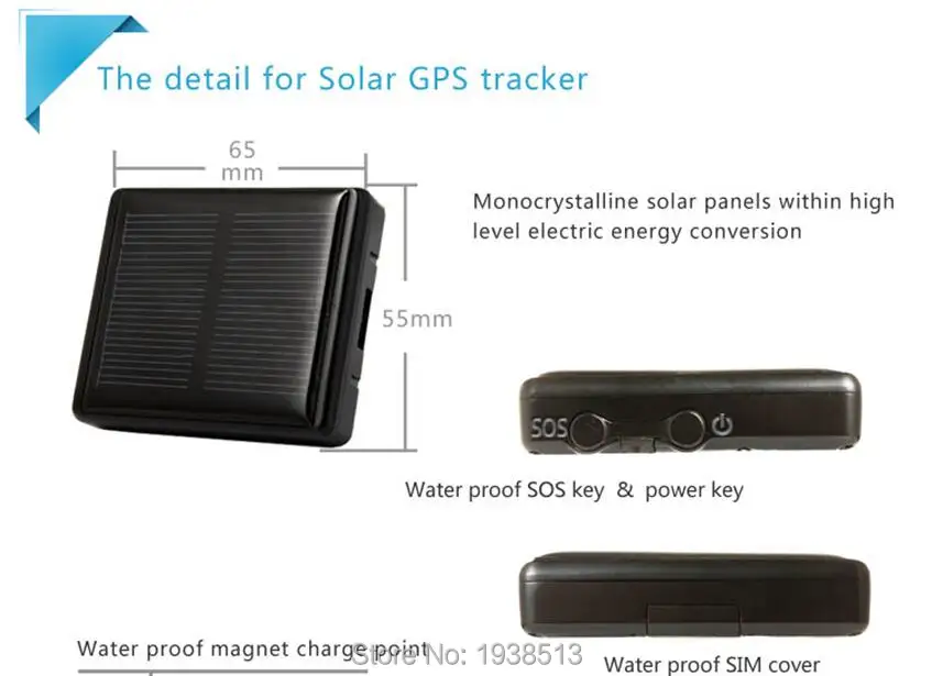 2017 New Solar GPS tracker RF-V26 Never Power OFF Tracker Waterproof Animal Pet support APP/IOS/SMS | Безопасность и защита