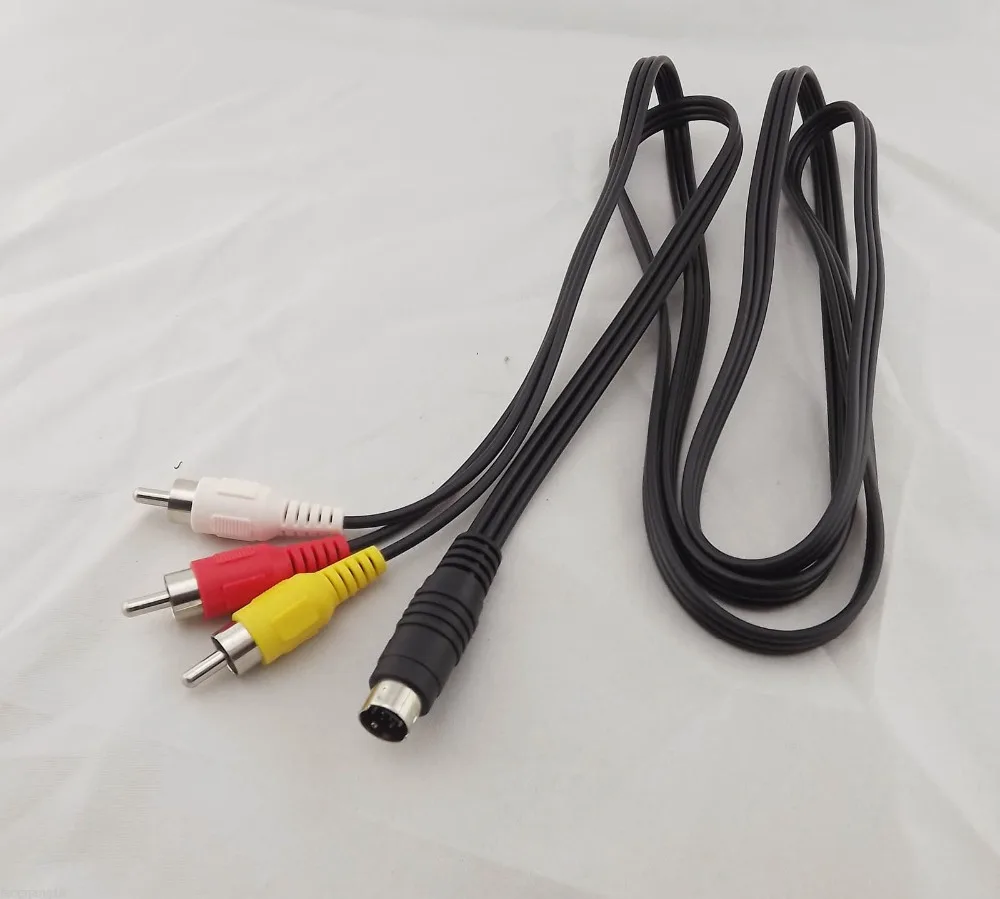 10 шт. 5ft S Video 7 Pin штекер на 3 RCA разъем AV Аудио Видео адаптер кабель ПК ноутбук ТВ 1 5