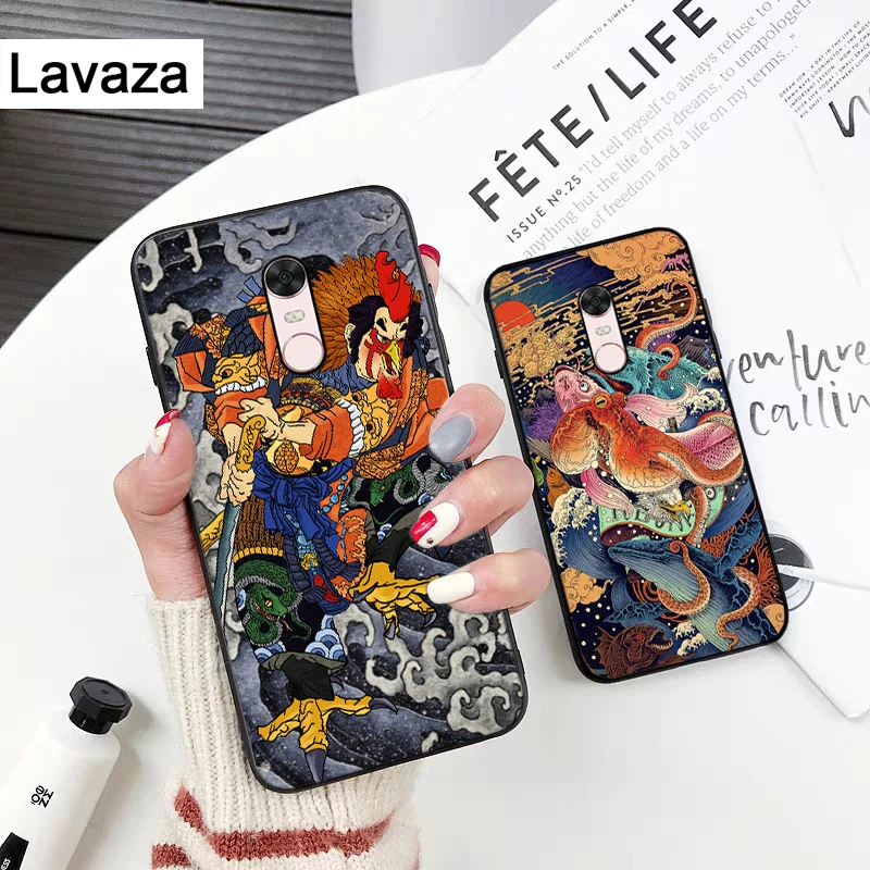 Lavaza японского стиля японский силикон чехол для Xiaomi Redmi 4A 4X5 5A 6 6A 7 7A 8 8A K20 Pro Plus S2 Go