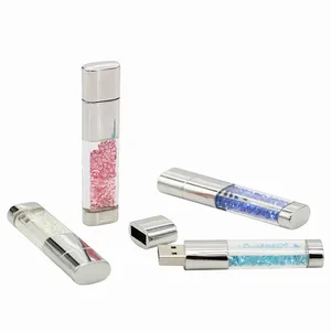 Модный хрустальный USB-флеш-накопитель 2,0, USB-флеш-накопитель в подарок на заказ, алмазный USB-ключ, флеш-накопитель 64 ГБ, 32 ГБ, 16 ГБ, 8 ГБ, 4 Гб