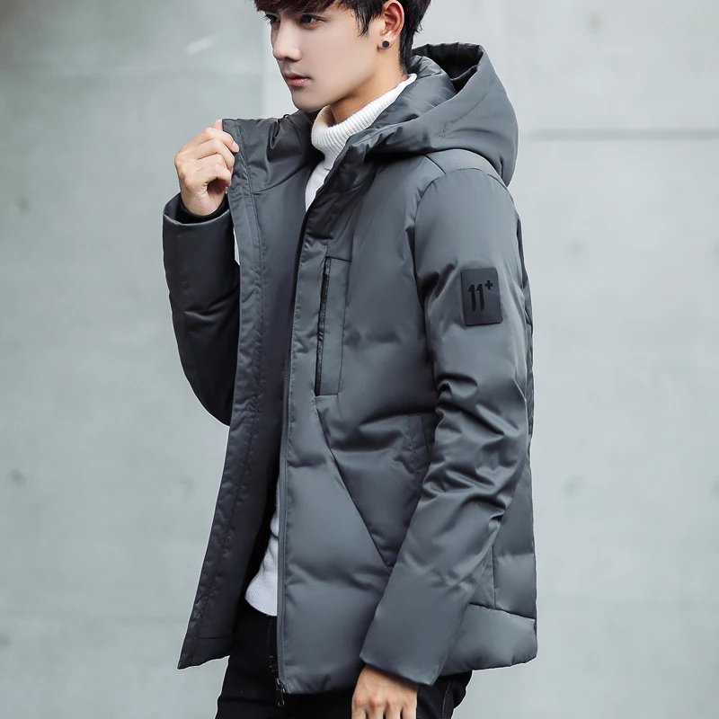 Новое поступление белая утка Подпушка куртка Для мужчин S зимнее пальто Теплый
