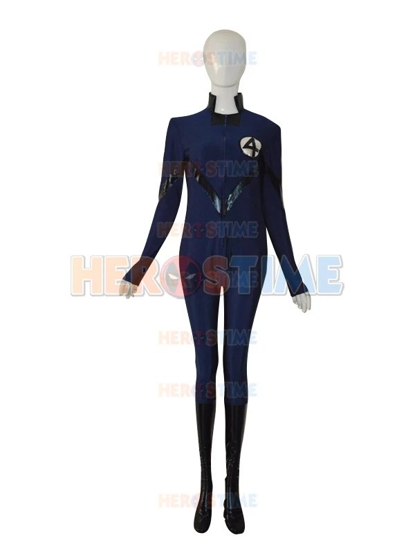 Фантастические четыре CostumeThe самый популярный темно синий и черный передняя