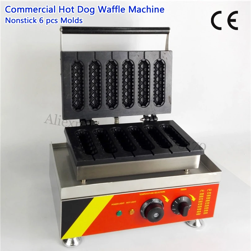 

Street Food French Muffin Hot Dog Waffle Maker Breakfast Snack Lolly Waffle Baker Maker Timer 220V 110V