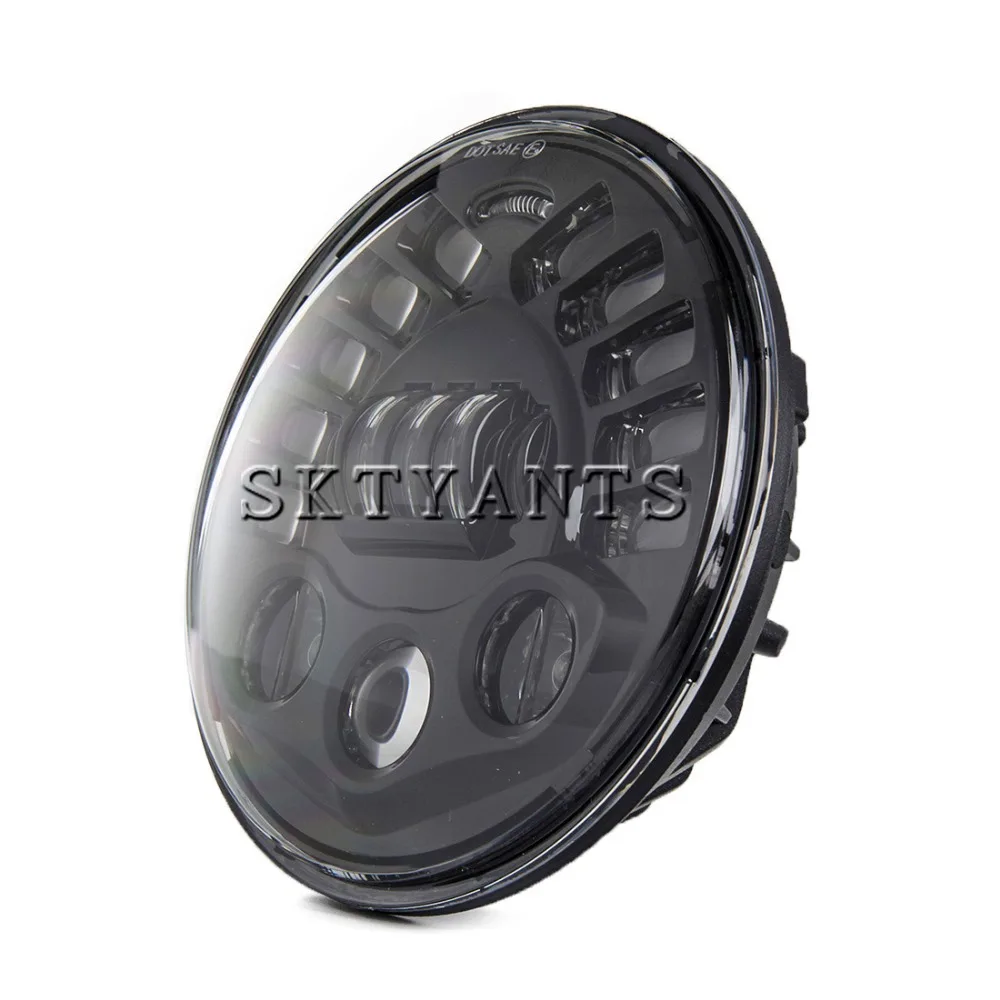 7&quot Inch Round Led Headlight With 7 inch Mounting Bracket Stainless Steel for Har ley Motorcycle Headlamps | Автомобили и
