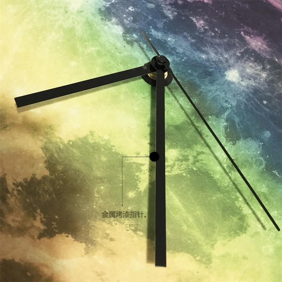 30*30 см Moon земной шар светящиеся акриловые настенные часы 3D смешно Home Decor наклейки для изучения спальня немой движение световой часы