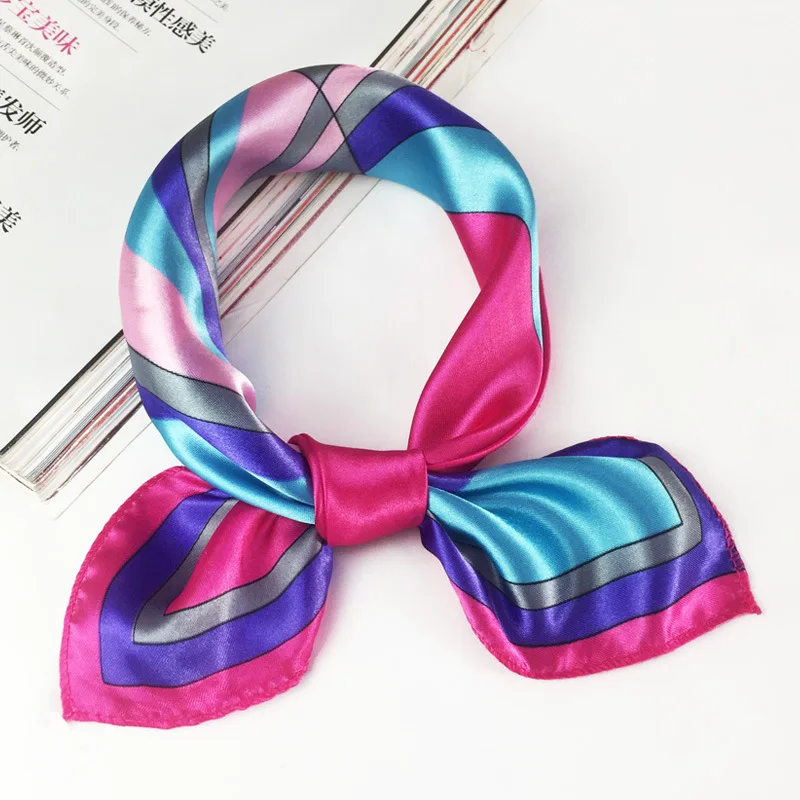 Квадратный ретро шарф повязка для волос деловых вечеринок женские элегантные