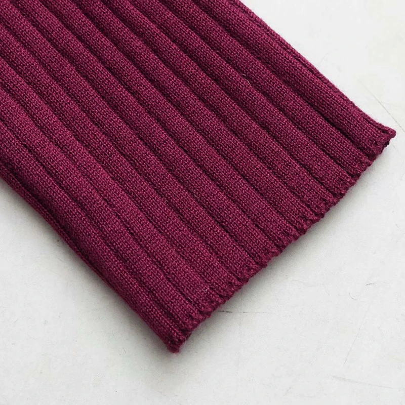 Вязаный желтый укороченный свитер женский Водолазка пуговицы длинный рукав