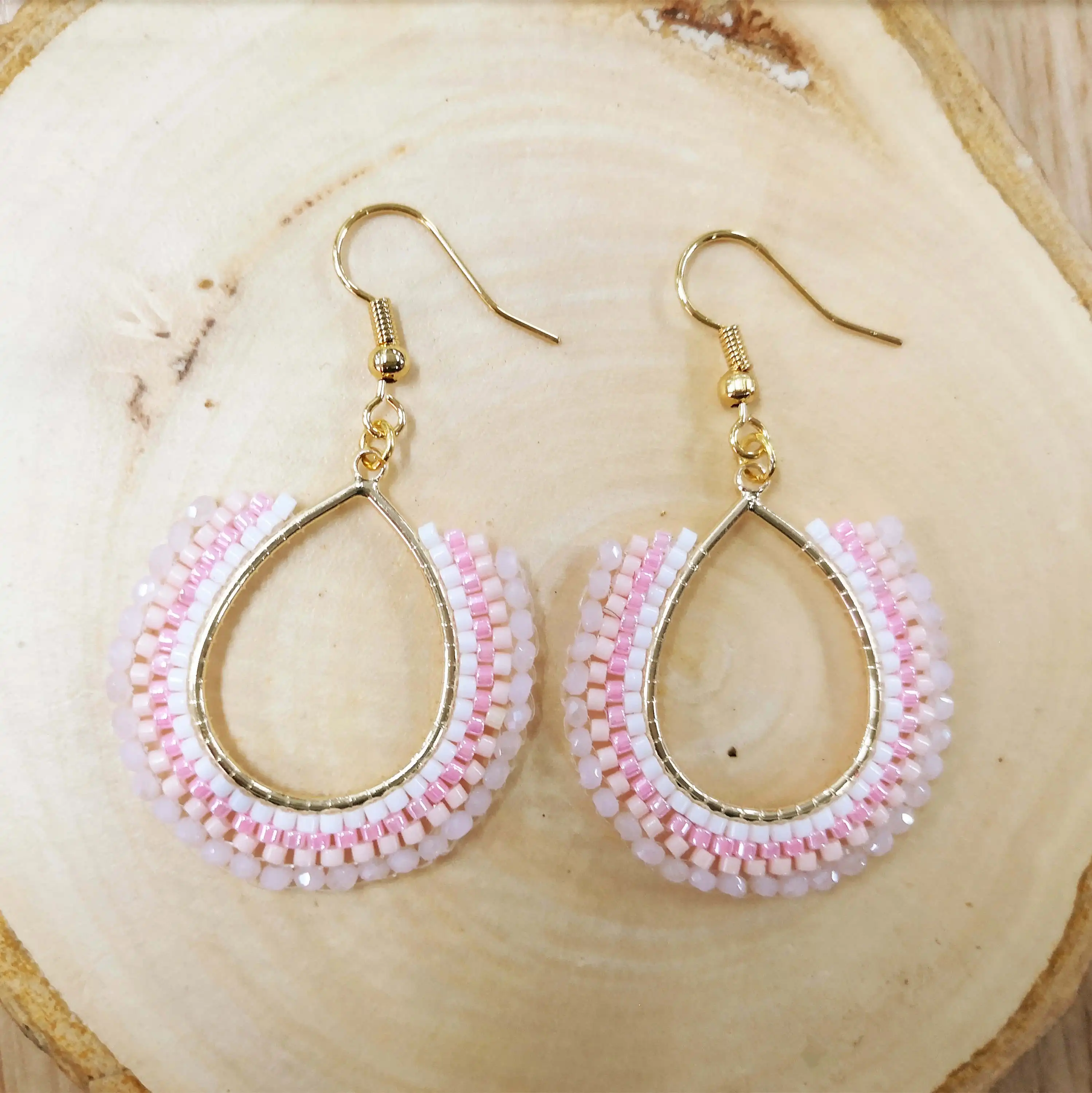 Женские серьги кольца Go2boho богемные сережки Миюки ювелирные изделия ручной