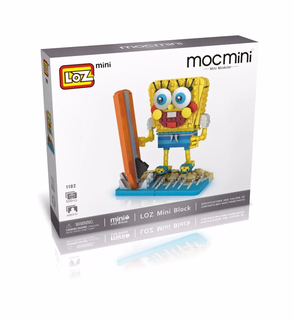 LoZ блоки Строительные кирпичи мультфильм Игрушечная модель капитан квадратных