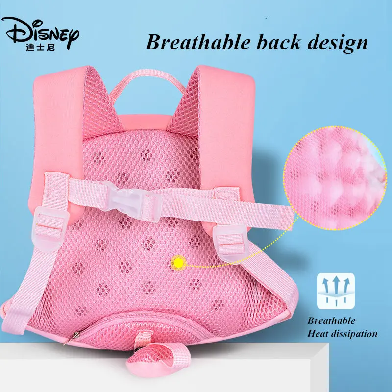 Disney Cartoon Bag Toddler Backpack With Anti-lost Wrist Link Kids Walking Strap Leashes Schoolbag As a Birthday Gift | Мать и ребенок