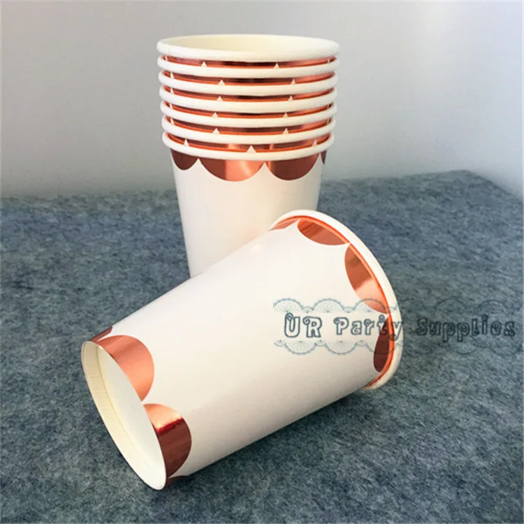 Набор посуды для вечерние из розового золота 16 комплектов маленькая