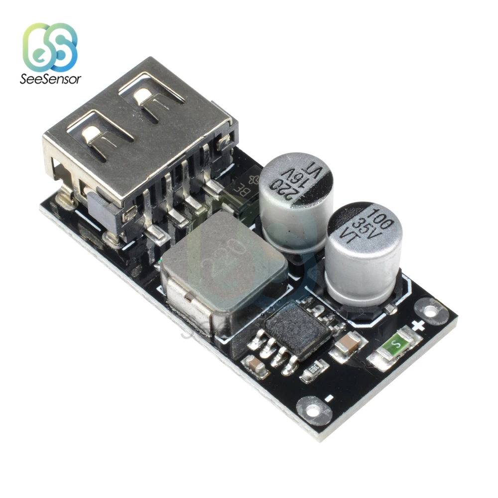 QC3.0 QC2.0 DC-DC понижающий преобразователь USB зарядный модуль 6-32 в 9 12 В 24 для быстрой