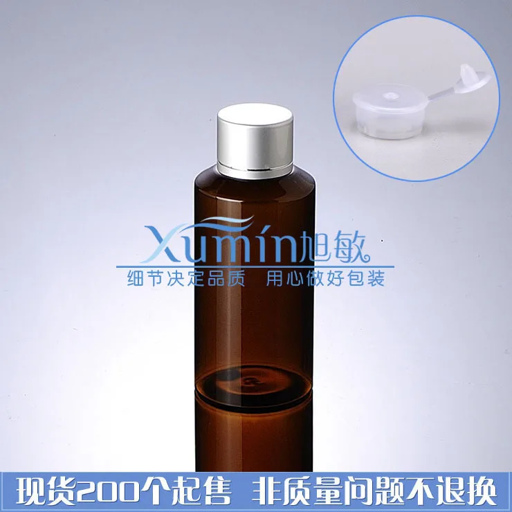 Емкость 100ML200pcs / lot склонны пэт серебряный электрохимический алюминиевая крышка