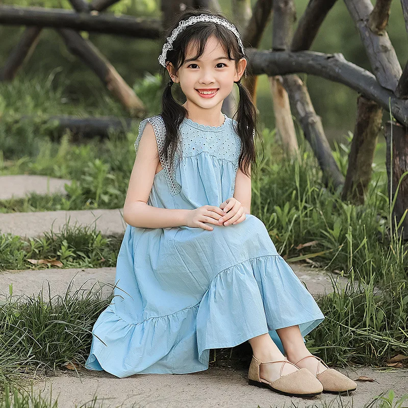 Летнее платье для девочек Одежда подростков 12 лет принцессы костюм малышей |