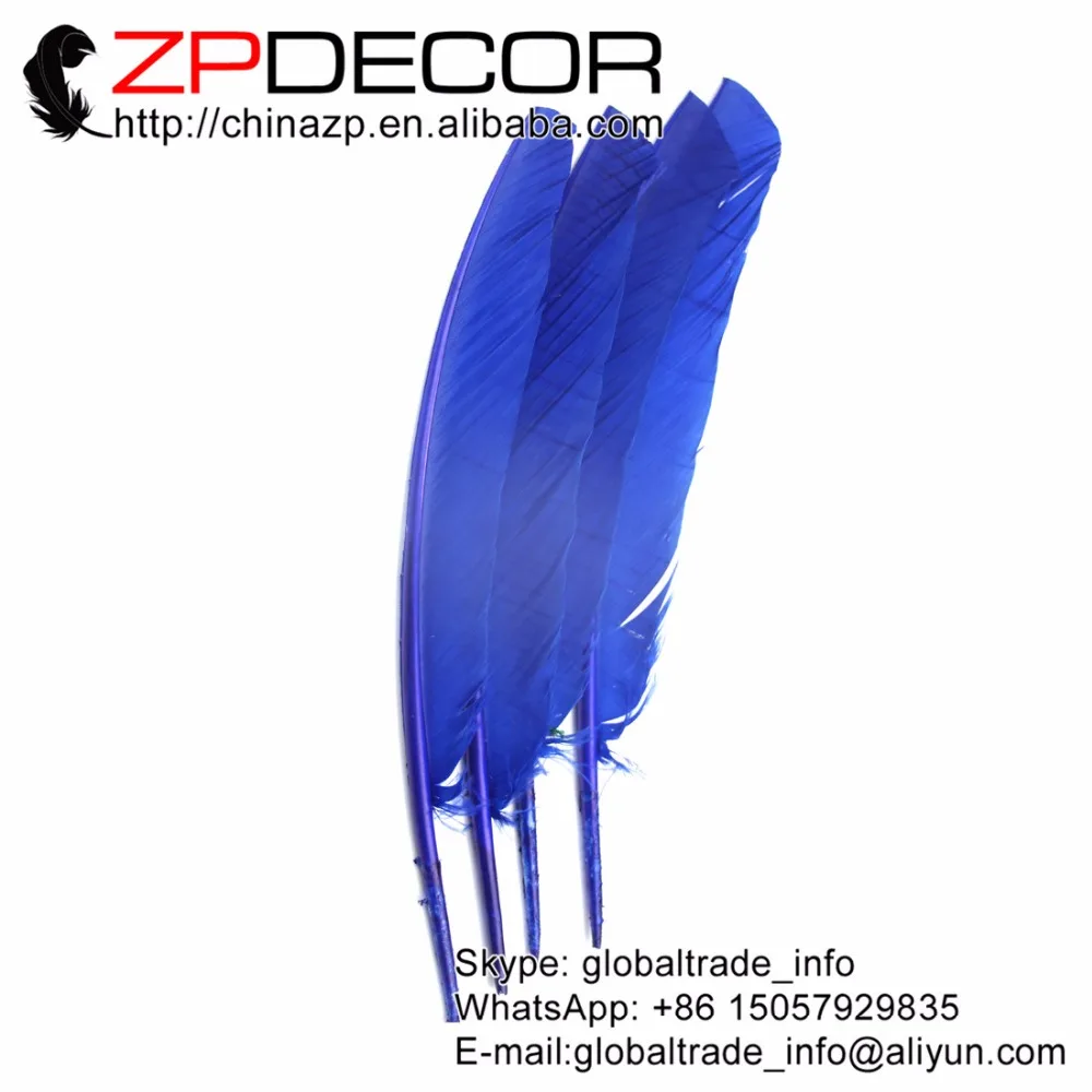 ZPDECOR 50 шт./лот 30 35 см (12 14 дюймов) красивые мягкие окрашенные королевские синие в