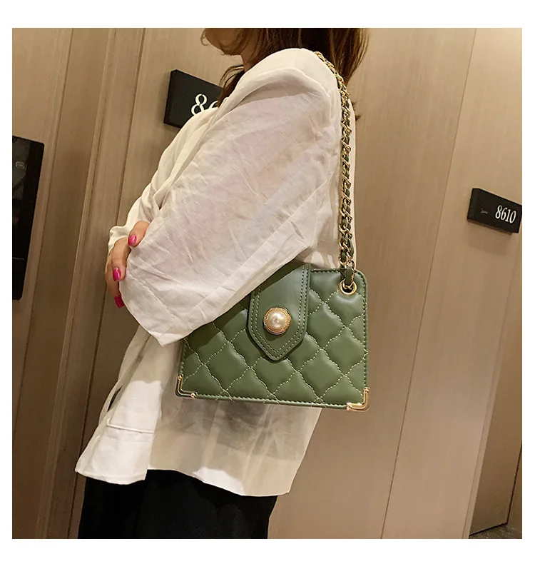 Women's Bag Female New Fashion Handbag Shoulder Bags for Women Messenger Handbags Rhombic Chain Bag White Red Green Black