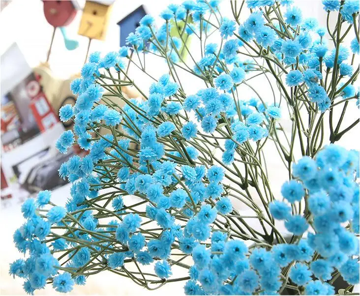 Маленькая свежая Звездная Gypsophila искусственная Цветочная подделка Цветочная композиция для домашнего свадебного украшения Мягкий гель искусственные цветы