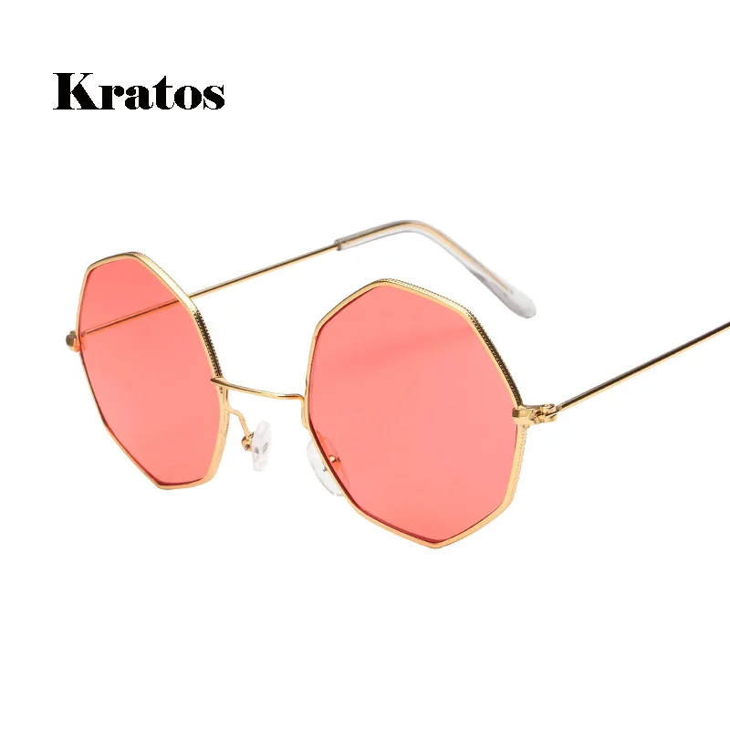 Kratos Brand Designer Sunglasses For Women Luxury Metal Eyewear Retro Vintage Mens Clear Sun Glass 2018 Octagon Shades Lunette | Аксессуары