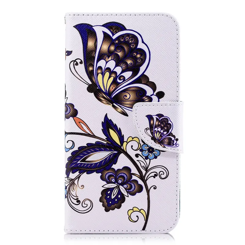 White Butterfly Высококачественный Роскошный чехол для huawei P Smart Plus P30 P20 P9 mate 10 Lite 20 Pro Y5 Y6 Y7 Y9 бизнес РЕТРО откидной Чехол P07Z - Цвет: White Butterfly
