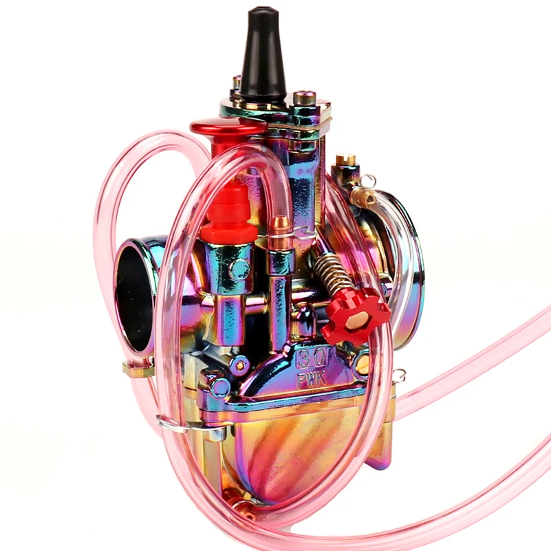 Красочный 28 30 32 34 мм мотоцикл PWK карбюратор Carburador Carb для 110cc-250cc 2T 4T двухтактный двигатель скутер грязь питбайк